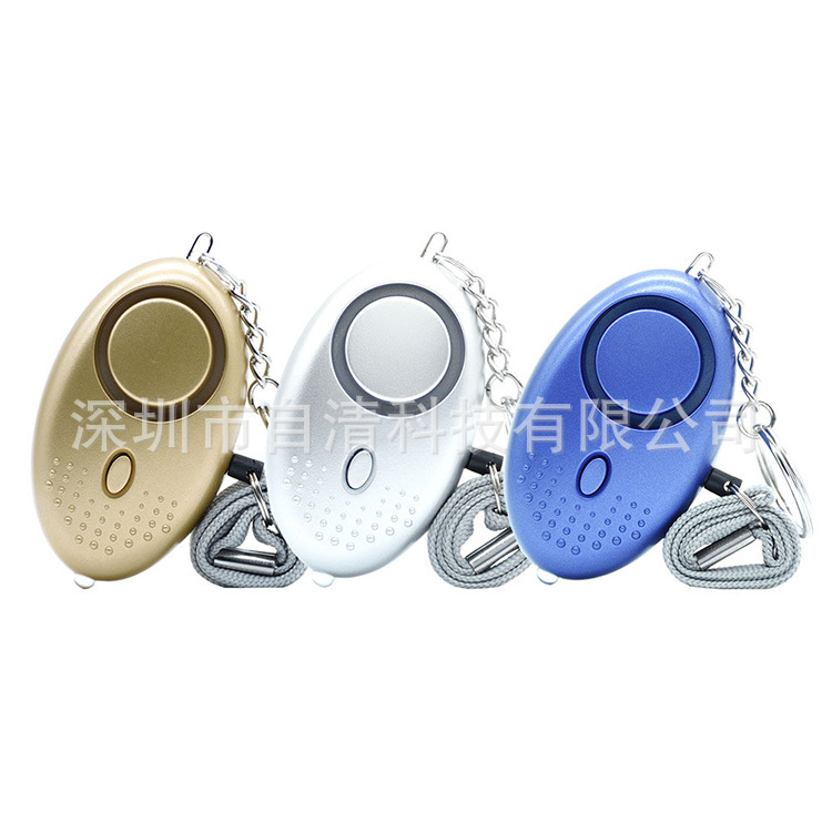 Alarma Personal de Bolsillo Alto Decibelio 130-135 dB Con Luz LED para Autodefensa