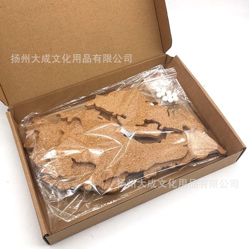 Factory direct sales, teaching personal office, cork board with adhesive backing, ins map message board