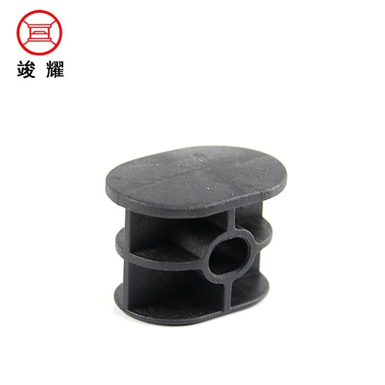 有孔管塞 35X25椭圆管塞椭圆管堵头轮椅配件老年购物车配件