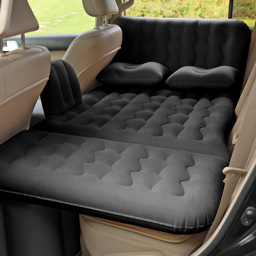 Car inflatable bed car air pad foldable mattress car travel bed air mattress sleeping gadget car accessories