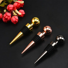 厂家批发金属圆头酒瓶塞酒具配件红酒香槟保鲜塞厨房小工具