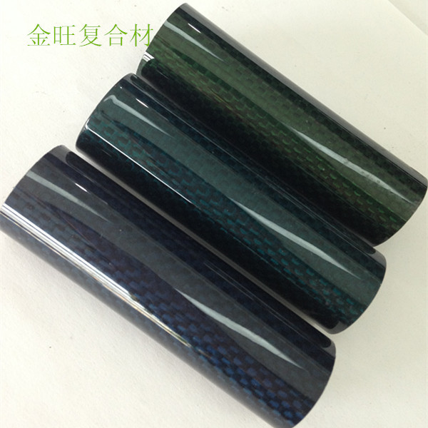 多规格多色碳纤维3K卷管  轻质高强 耐高温 电子烟，运动器材碳管