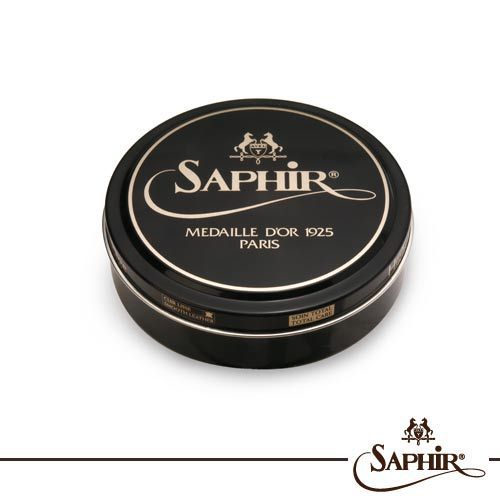 SAPHIR MDOɯ���źڽ�Pate de Luxe��Ƥ������Ь��