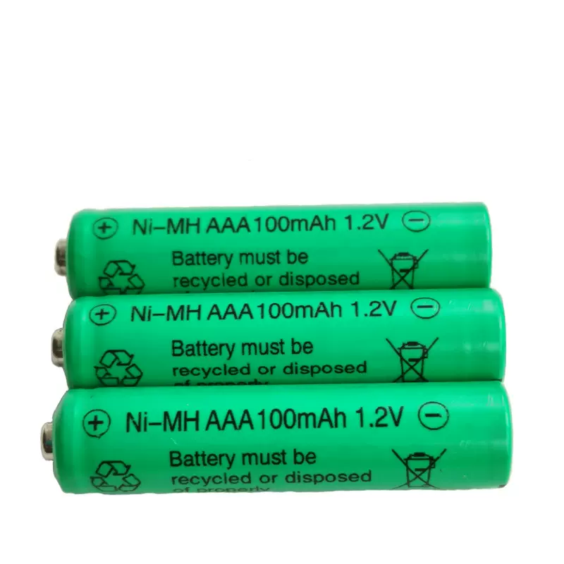 工厂供应 镍镉 镍氢 7号 AAA100mAh 充电电池 草坪灯镍氢电池