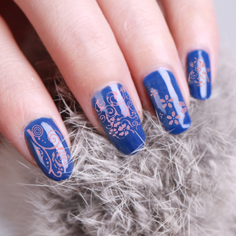 Pegatinas de uñas doradas 108 pegatinas de uñas Flor de encaje de pata de gallo 3D adhesivo dorado pegatinas de uñas de plata