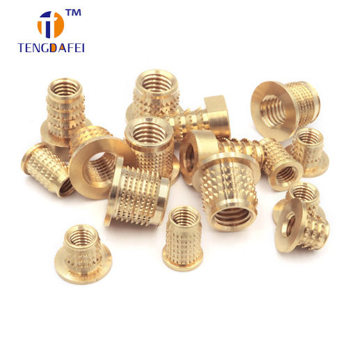 Cold forged spring lock nut, embedded press-in type insert nut, cold forged straight rib nut, universal plastic nut
