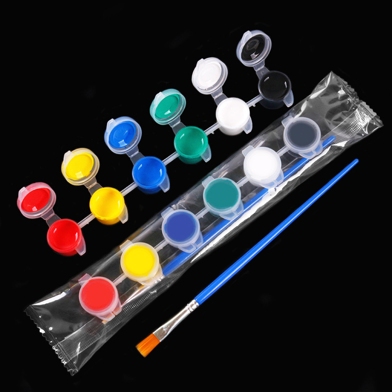 子供絵画3mlアクリル顔料セット石膏凧彩色絵の具連体diy彩色アクリル絵の具|undefined