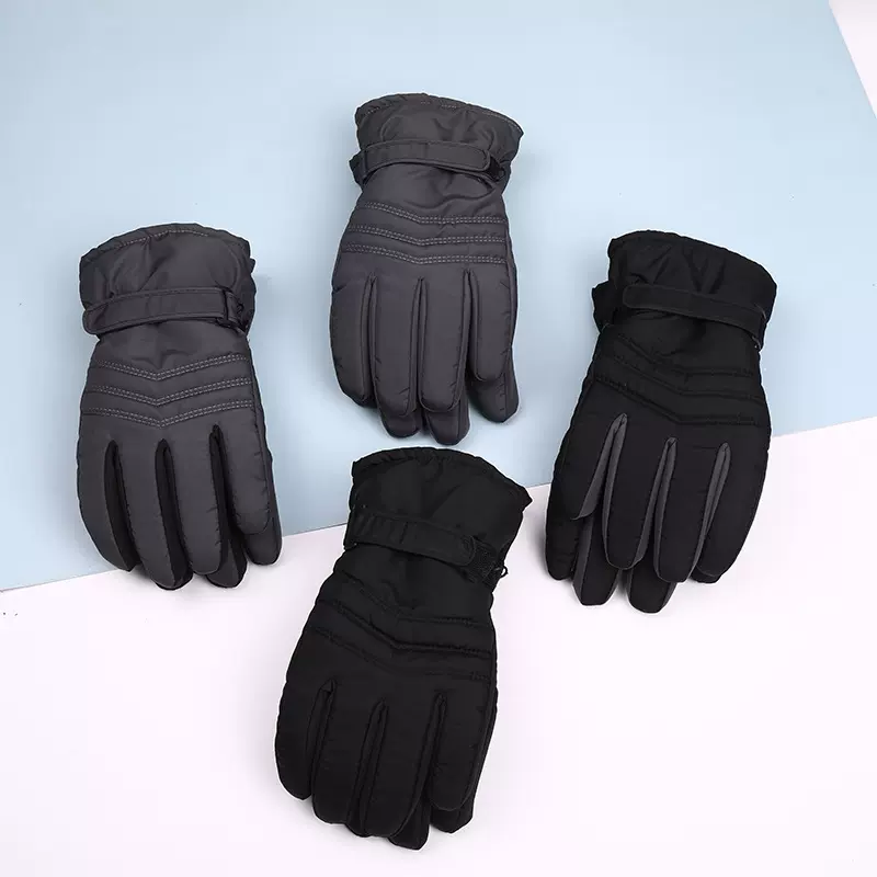 定制滑雪手套成人防风防水手套冬季户外骑行防寒加厚防滑保暖手套