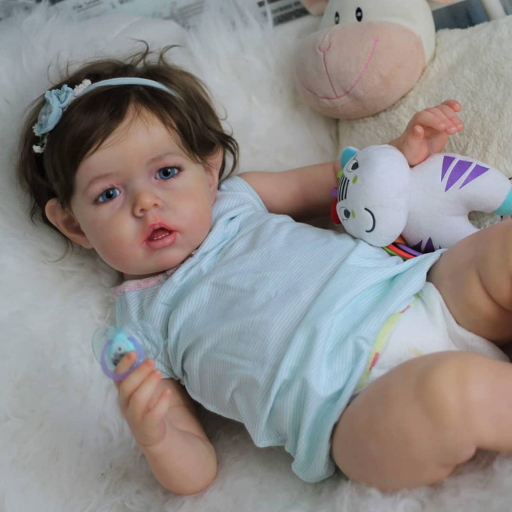 Kit de muñeca renacida 22 pulgadas kit popular realista tacto suave