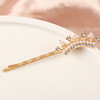 Hair accessory from pearl, hairgrip with bow, hairpins, bangs, Korean style, internet celebrity