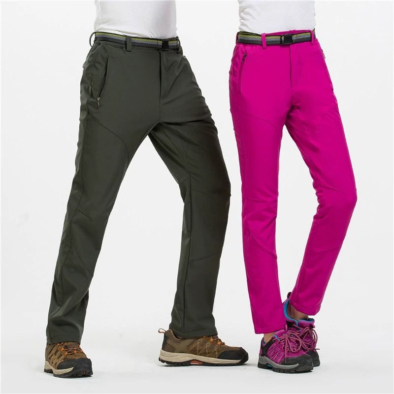 Уличные брюки в мягкой оболочке, осенне-зимние мужские и женские зарядные брюки для пар, ветрозащитные водонепроницаемые теплые дышащие спортивные брюки для альпинизма