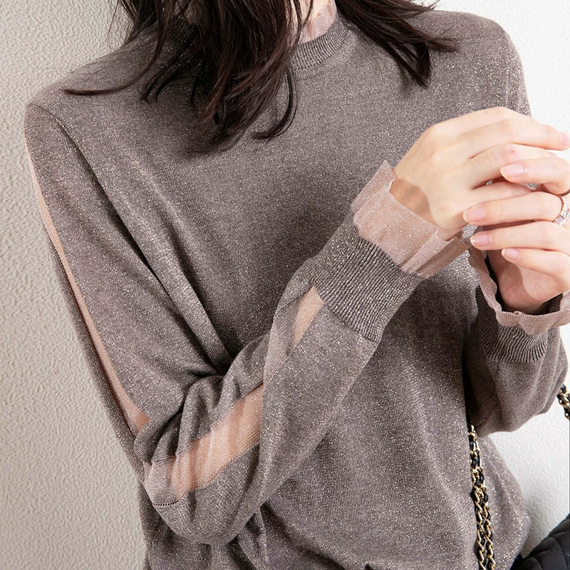 Звездная Река очень яркая! Она в тысячи раз красивее обычной основы! Органза грибок кружева вязаный свитер Зима