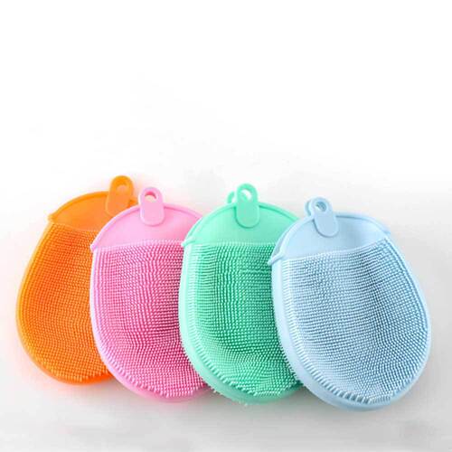 TPE bath and shower gloves household massage bath towel bath ball kitchen cleaning dishwashing brush scouring pad