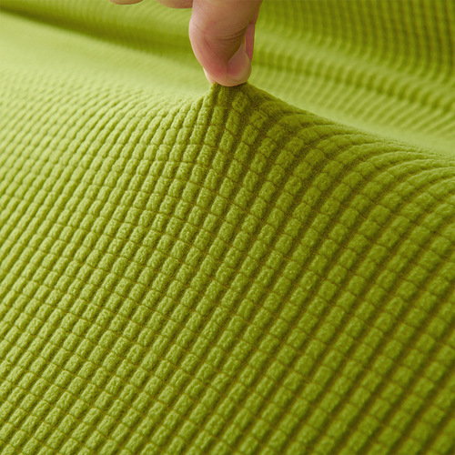 Elastic all-inclusive single sofa cover four seasons thickened folding sofa bed without armrests lazy solid color sofa cover modern