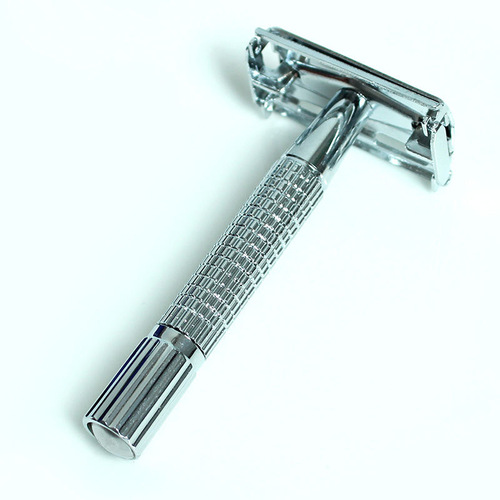 Nanjie manual razor men's old-fashioned shaver beard double-sided stainless steel blade storage box