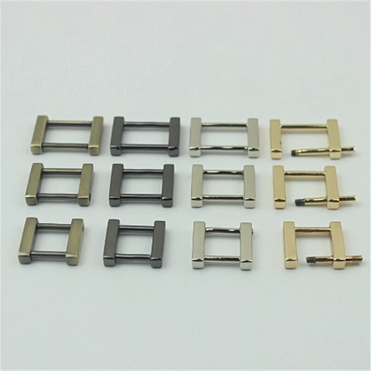 Аксессуары для багажной фурнитуры Съемная фурнитура для сумки-талрепа со светло-золотой активностью I-образная Пряжка ручная Соединительная пряжка