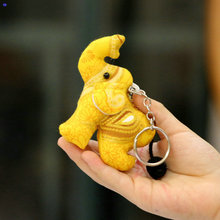 特色泰国布艺小象钥匙圈包包挂饰儿童大象公仔玩偶创意酒店小礼物