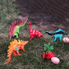 Plastic dinosaur, toy, realistic set, minifigure for boys and girls