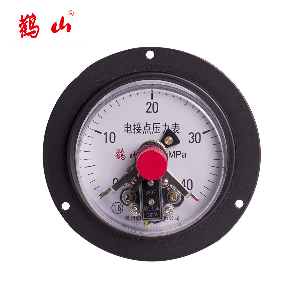 YXC100ZT 磁助式电接点压力表 轴向带边电接点压力表 鹳山