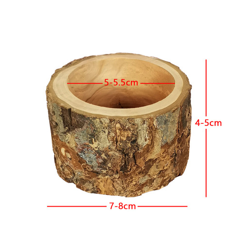 Hamster apple wooden food bowl Golden bear wooden food bowl Pet teething supplies Rat feed basin feeding bowl