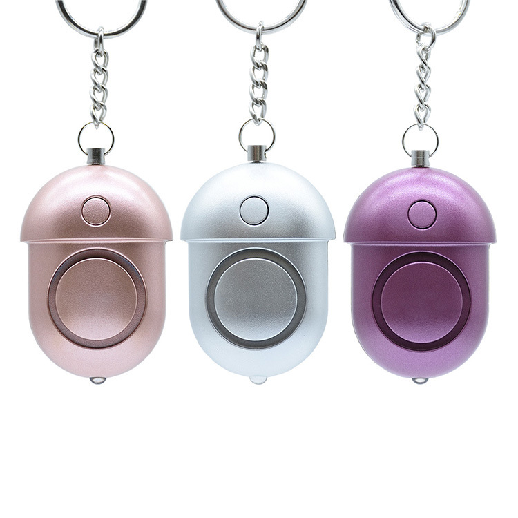 Alarma Personal con Llavero de Jalón Con Luz LED 125-130 dB para Mochila y Autodefensa