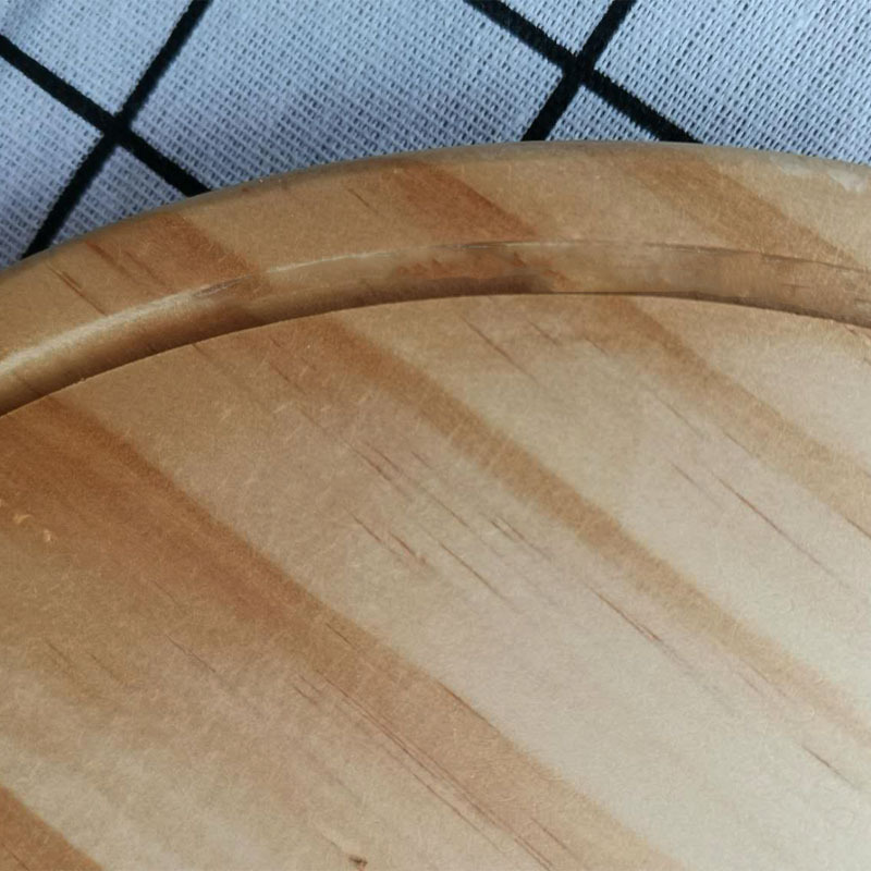 Placa de pizza de madera bandeja de madera maciza filete pan placa olla caliente restaurante sushi Pino pizza placa de madera