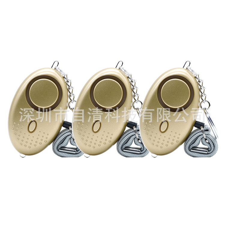 Alarma Personal de Bolsillo Alto Decibelio 130-135 dB Con Luz LED para Autodefensa