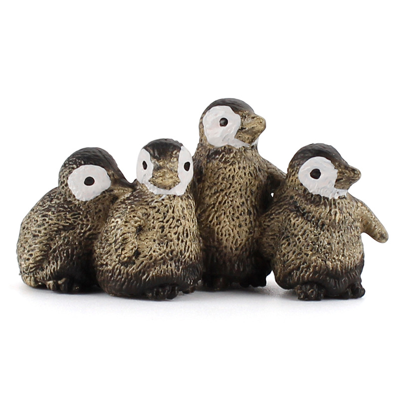 Simulación infantil de plástico animal Asia Occidental hembra caballo avestruz pingüino búfalo estática diversión educación temprana decoración juguete