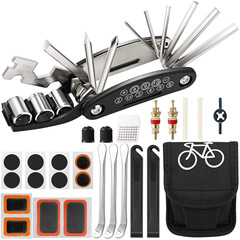Bicycle repair combination tire repair tool mountain road bike multifunctional folding tire repair wrench set