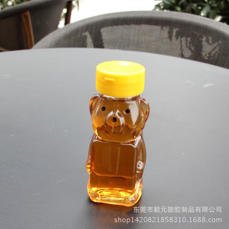 厂家直销翻盖PET蜂蜜瓶 200ML蜂蜜瓶 透明耐用食品级塑料瓶调料瓶