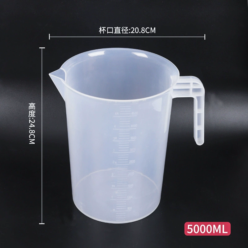 Measuring cup scaled, plastic measuring cylinder, 1000 ml, 5000 ml