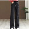 Elastic black trousers