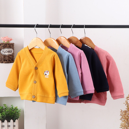 Children's coats and sweaters  new boys' cardigans baby sweatshirts for baby girls spring and autumn Korean version children's clothing wholesale