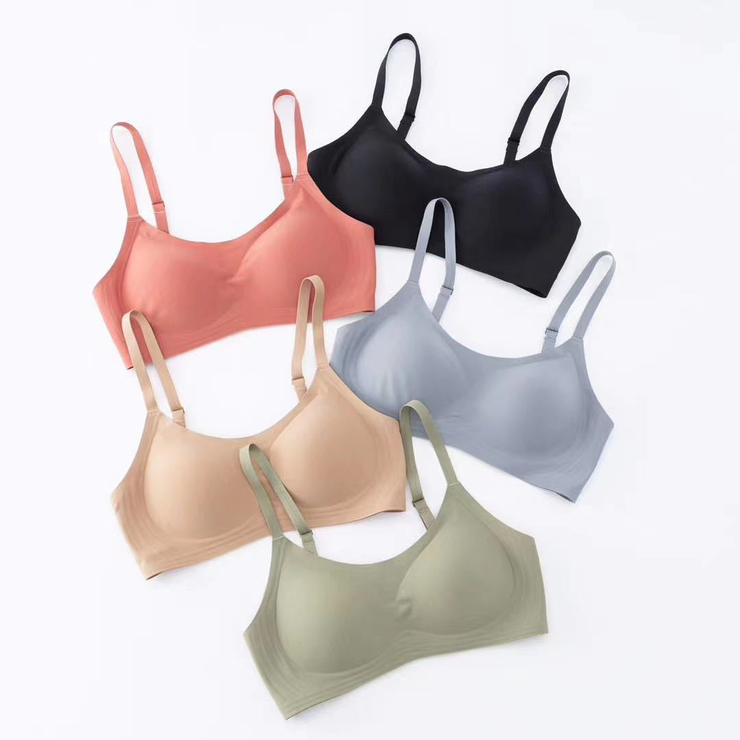 New jelly gel bra underwear women's seamless push-up wireless adjustable strap bra