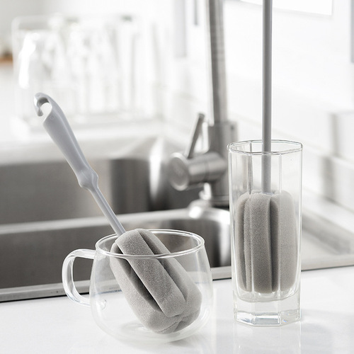 T2446 long handle sponge cup cleaning brush, long handle sponge cup cleaning brush, long handle brush, cleaning sponge brush