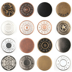 金屬紐扣牛仔褲紐扣牛仔外套背帶褲扣扣子男女裝童裝搖頭工字扣