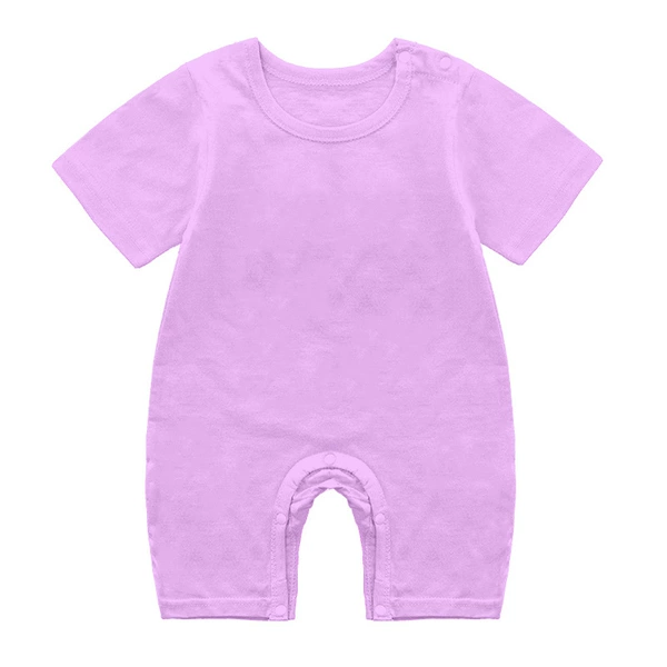 Purple short sleeve solid color boxer