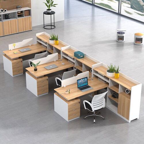 Double Screen Partition Office Desk Chair Set Company Office Employee Computer Desk Financial Office Desk