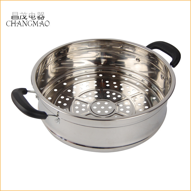 Stainless steel steamer punching steamer 28cm manufacturers long-term supply stainless steel steamer multifunctional binaural steamer Stainless steel steamer punching steamer 28cm manufacturers long-term supply stainless steel steamer multifunctional binaural steamer