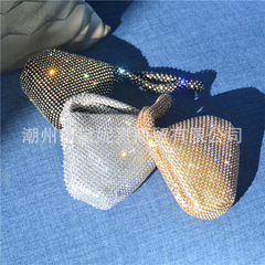 Factory Wholesale Cross-border Evening Banquet Bag Bestselling Diamond-embellished Crystal Bag Handbag Small Landmine Bag