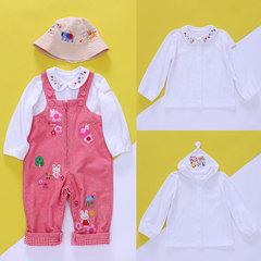 Miki Children's Apparel, Japanese Trend Brand, Unisex Cartoon Bear and Rabbit Long-Sleeve Shirt, Inner Shirt, Drop Ship One Piece