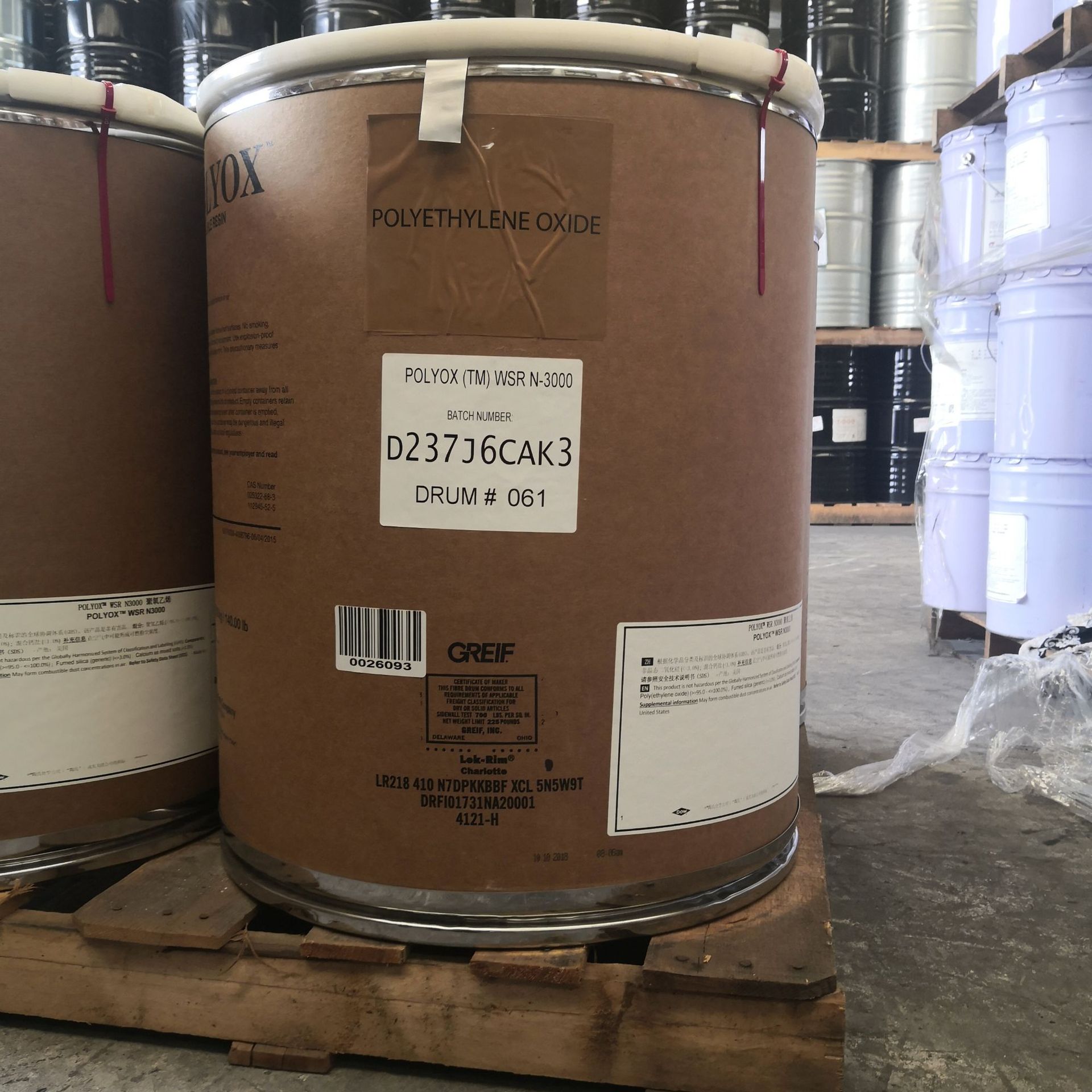 ���Ҵ���ֱ��POLYOX WSR N3000��������ϩ �������Ͼۻ�������