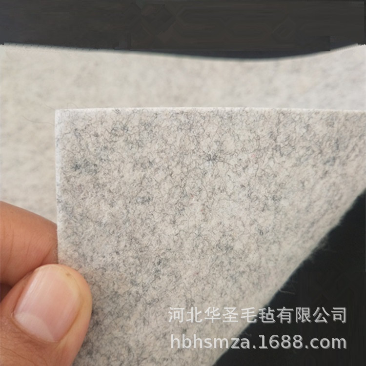 2MM浅灰PET无纺布软身毛毡戟绒不织布diy服装玩具装饰毛毡布家纺