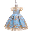 Dress, nail sequins, small princess costume with bow, halloween, with embroidery