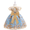 Dress, nail sequins, small princess costume with bow, halloween, with embroidery