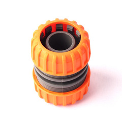 水管破裂延長快接配件 1寸ABS桔色修補延長快接 灌溉洗車水管接頭