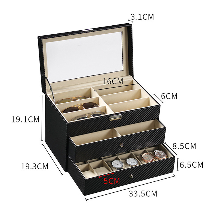 12프레임 안경 + 12비트 시계 3겹 탄소섬유 1호