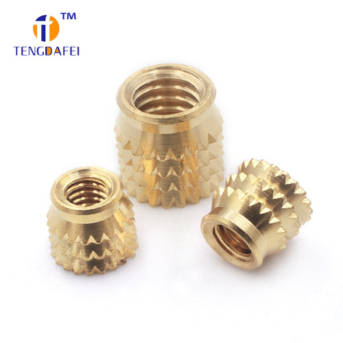 Cold forged spring lock nut, embedded press-in type insert nut, cold forged straight rib nut, universal plastic nut