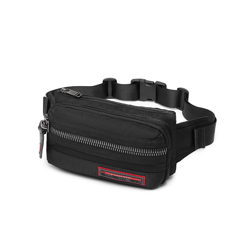 Large-capacity waist bag, multifunctional crossbody bag, men's waterproof Oxford cloth chest bag, outdoor sports men's bag, outdoor leisure bag