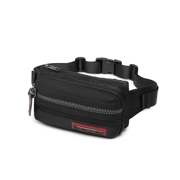 Large-capacity waist bag, multifunctional crossbody bag, men's waterproof Oxford cloth chest bag, outdoor sports men's bag, outdoor leisure bag